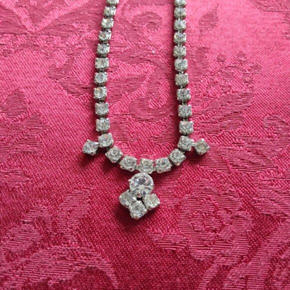 Vintage Rhinestone and Crystal Necklace and Earring Sets (2) - Picture 12 of 12